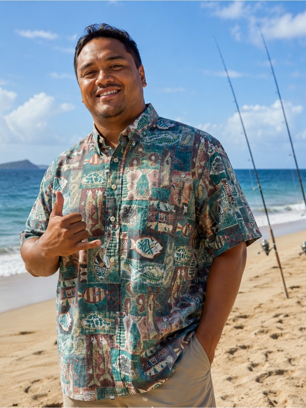 RJC Hawaiian Fish Aloha Shirt